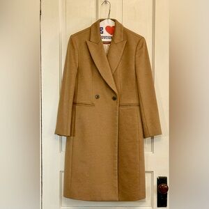 J. Crew Tan Wool Coat | Excellent Condition | 4P